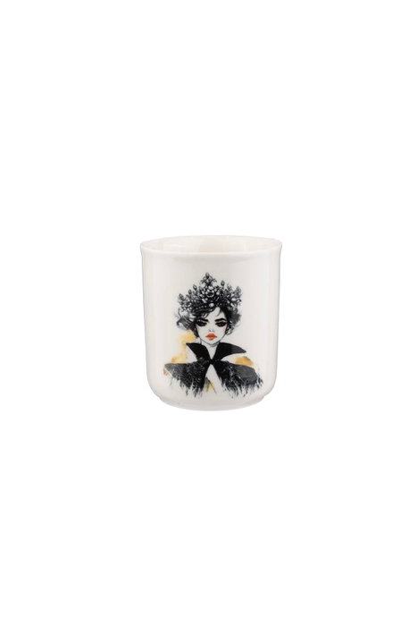 Hermia Juego de Cena de 4 Piezas en Porcelana Blanca